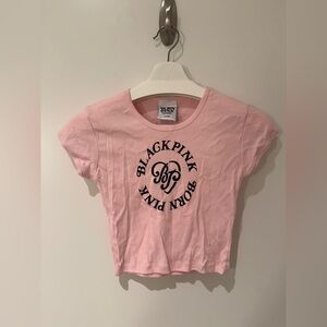Pink Blackpink Crop Top born pink baby T